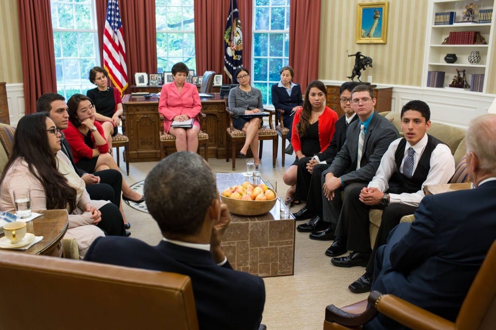 7 members from FIRM—affiliated with CHIRLA, Massachusettes Immigrant and Refugee Advocacy Coalition (MIRA), NYIC and Florida Immigrant Coalition *(FLIC)—met with the President and Vice President in the Oval Office.